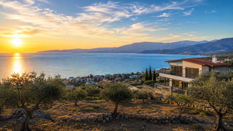 Altınoluk'ta Satılık Villa İmarlı Arsa | Deniz Manzaralı | 15/30 İmarlı